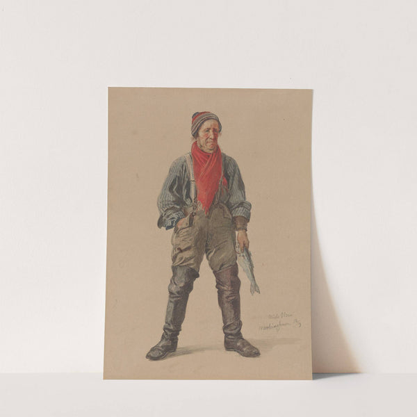 Niels Olsen, Nevlunghavn (1861) by Adolph Tidemand
