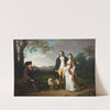 Niels Ryberg with his Son Johan Christian and his Daughter-in-Law Engelke, née Falbe by Jens Juel