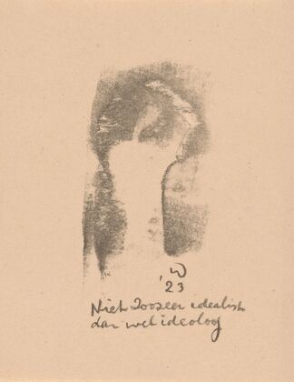 Niet zoozeer idealist dan wel ideoloog (1923)