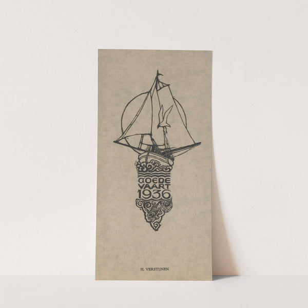 Nieuwjaarswens van Henri Verstijnen (1935) by Henri Verstijnen