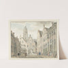 Nieuwstraat in Utrecht met gezicht op de Domtoren, after Jan de Beijer by Johanna de Bruyn