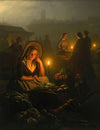 Night-Market In Amsterdam, With The Dam Palace And The Nieuwe Kerk In The Background