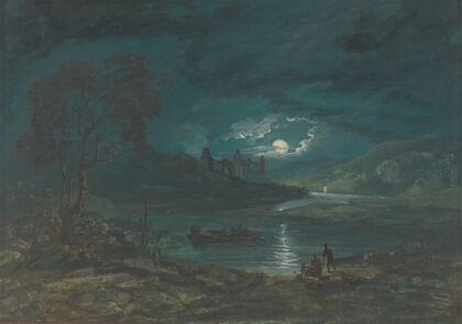 Night – River Landscape with a Ruined Abbey