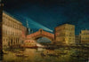 Night-time view of the Rialto on the Feast of the Redentore