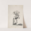 ‘Nightmare’; an old woman carrying figures on her back (ca.1819–23) by Francisco de Goya