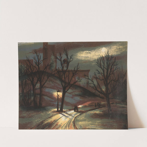 Nightscene of Park in a City (ca. 1933-1943)