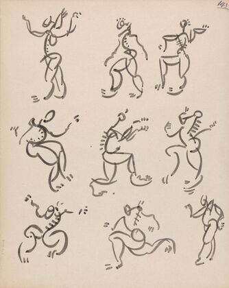 Nine Dancing Figures, in Three Registers
