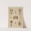 Nine Designs For Jewelry, Including Gold Bracelet With Red Stone. (1872 - 1873) by Martin Gerlach