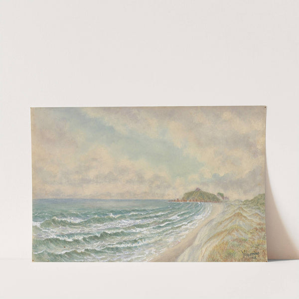 Nine mile beach looking North from Totara by William Francis Herring