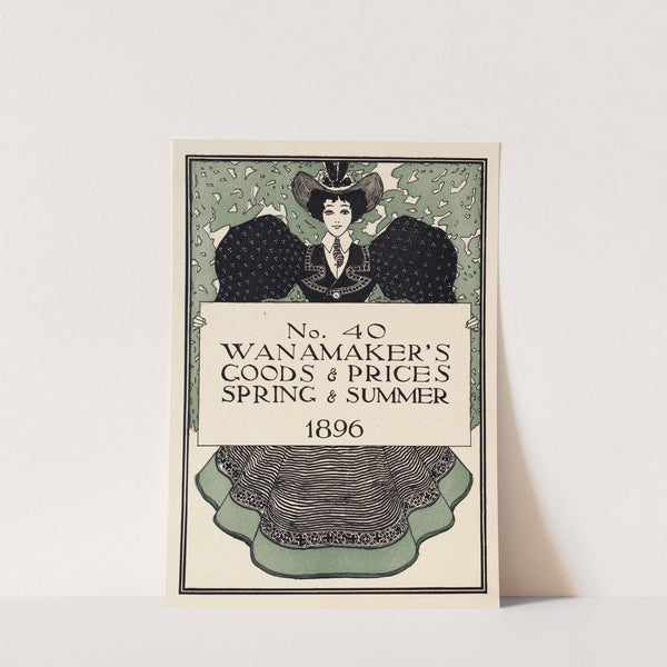 No. 40. Wanamaker’s goods & prices, spring and summer 1896 (1896) by Maxfield Parrish