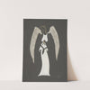 No More Peace: White halter top with white double layer skirt, and angel wings (1934-1943) by Barry Farnol