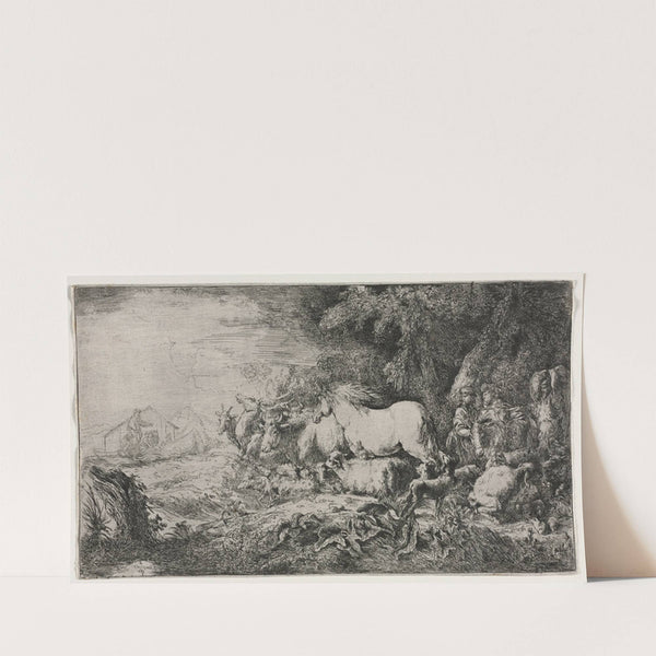 Noah and the Animals Entering the Ark (1650–55) by Giovanni Benedetto Castiglione