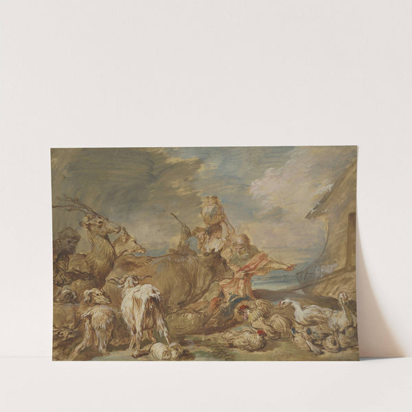 Noah Leading the Animals into the Ark (c. 1645) by Giovanni Benedetto Castiglione