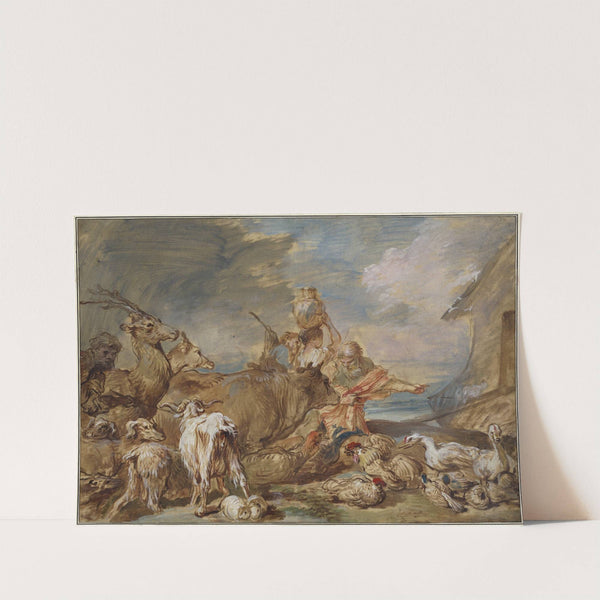 Noah Leading the Animals into the Ark by Giovanni Benedetto Castiglione