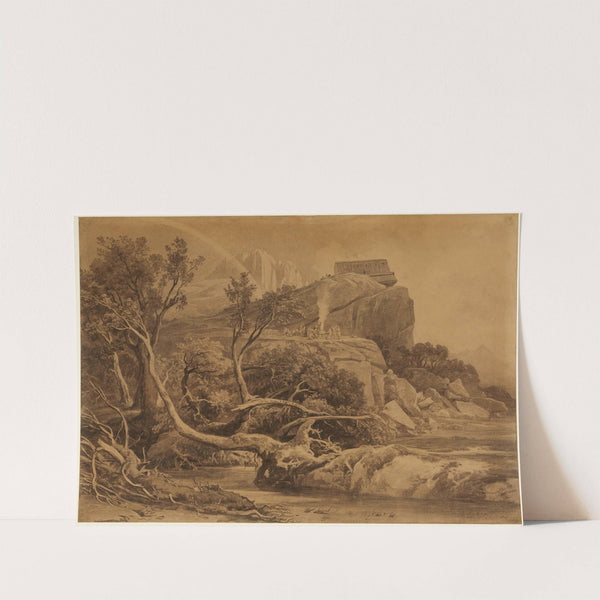 Noahs Dankopfer (1. Mose 8, 20) by Johann Wilhelm Schirmer
