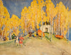 Noblemen in birch wood (after 1900)