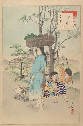 Noblewomen of the Tokugawa Period; Thirty-six Beauties (Sanjuroko kasensoro) Pl.35 (1891–1893)