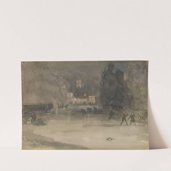 Nocturne: Amsterdam in Winter (1882) by James Abbott McNeill Whistler