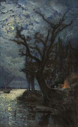 Nocturne. Le lac Léman – Souvenir de Villeneuve (Suisse) (1895) — size preview