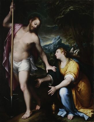 “Noli me tangere” – Resurrected Christ appearing to Mary Magdalene (John 20-14-17)