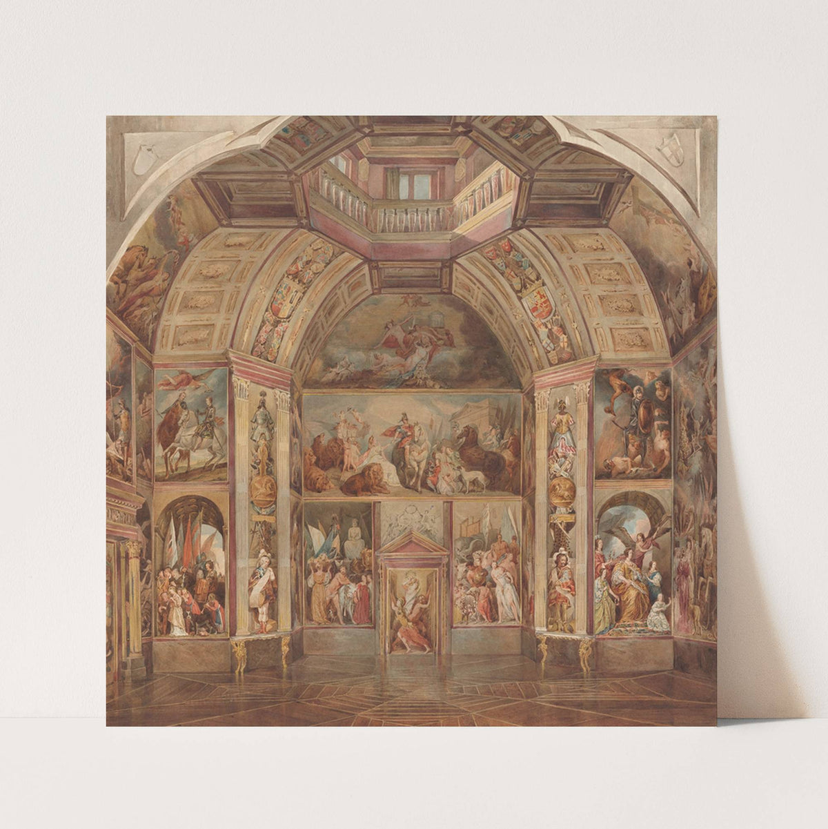 North Wall of the Oranjezaal, Huis ten Bosch, The Hague by Tieleman Cato Bruining
