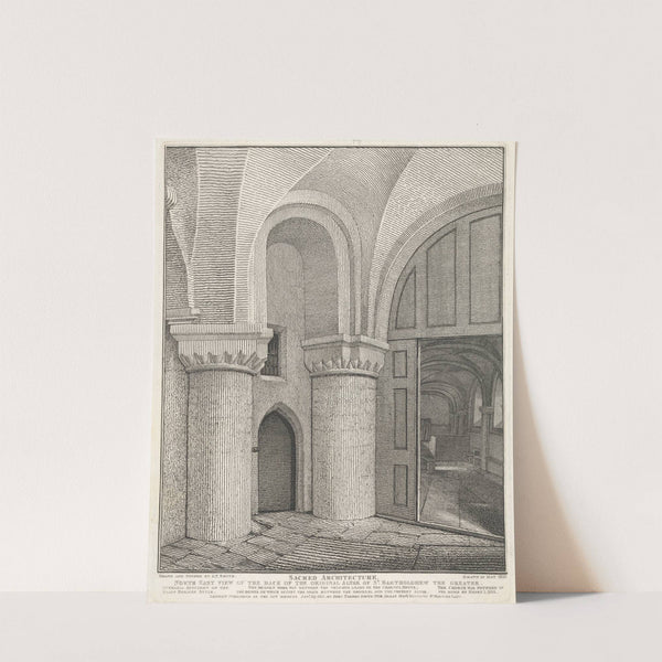 Northeast View of the Back of the Original Altar of St. Barts the Great (1811) by John Thomas Smith