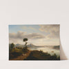 Northern landscape with a lake and a castle (1863) by Chrystian Breslauer
