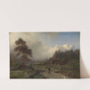 Norwegian Landscape in Rain by Hans Gude