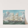 Norwegische Bark &#039;Brazilian of Grimstad&#039; vor der Küste by Reuben Chappell