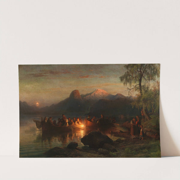Norwegisches Fischerbegräbnis by Georg Eduard Otto Saal