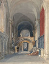 Norwich Cathedral; Interior of the North Aisle of the Choir, Looking East