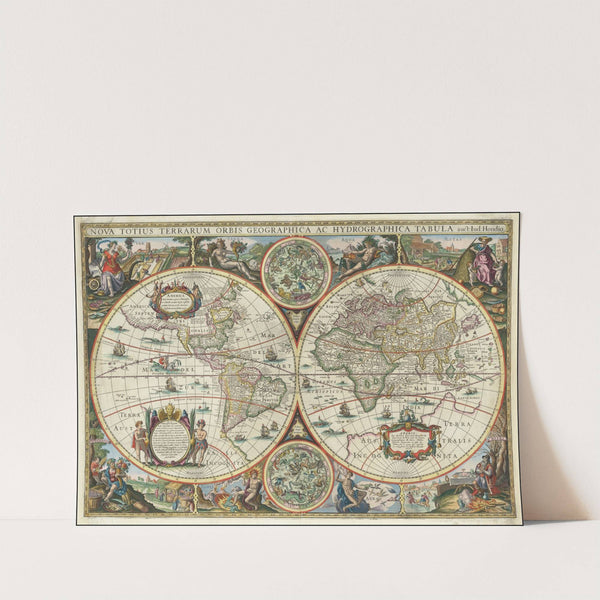 Nova Totius Terrarum Orbis Geographica Ac Hydrographica Tabula auc.t Iud Hondio . . . (1636) by Melchior Tavernier II