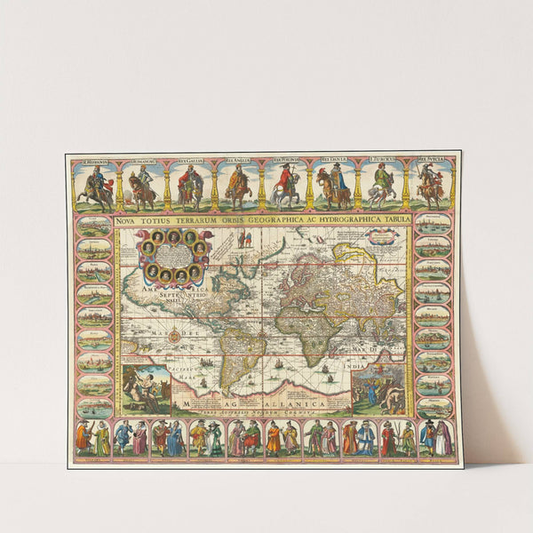 Nova Totius Terrarum Orbis Geographica Ac Hydrographica Tabula (1632) by Jan Janssonius