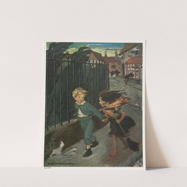&#039;Now you lead me,&#039; he said, taking her hand, &#039;and i&#039;ll take care of you&#039; by Jessie Willcox Smith
