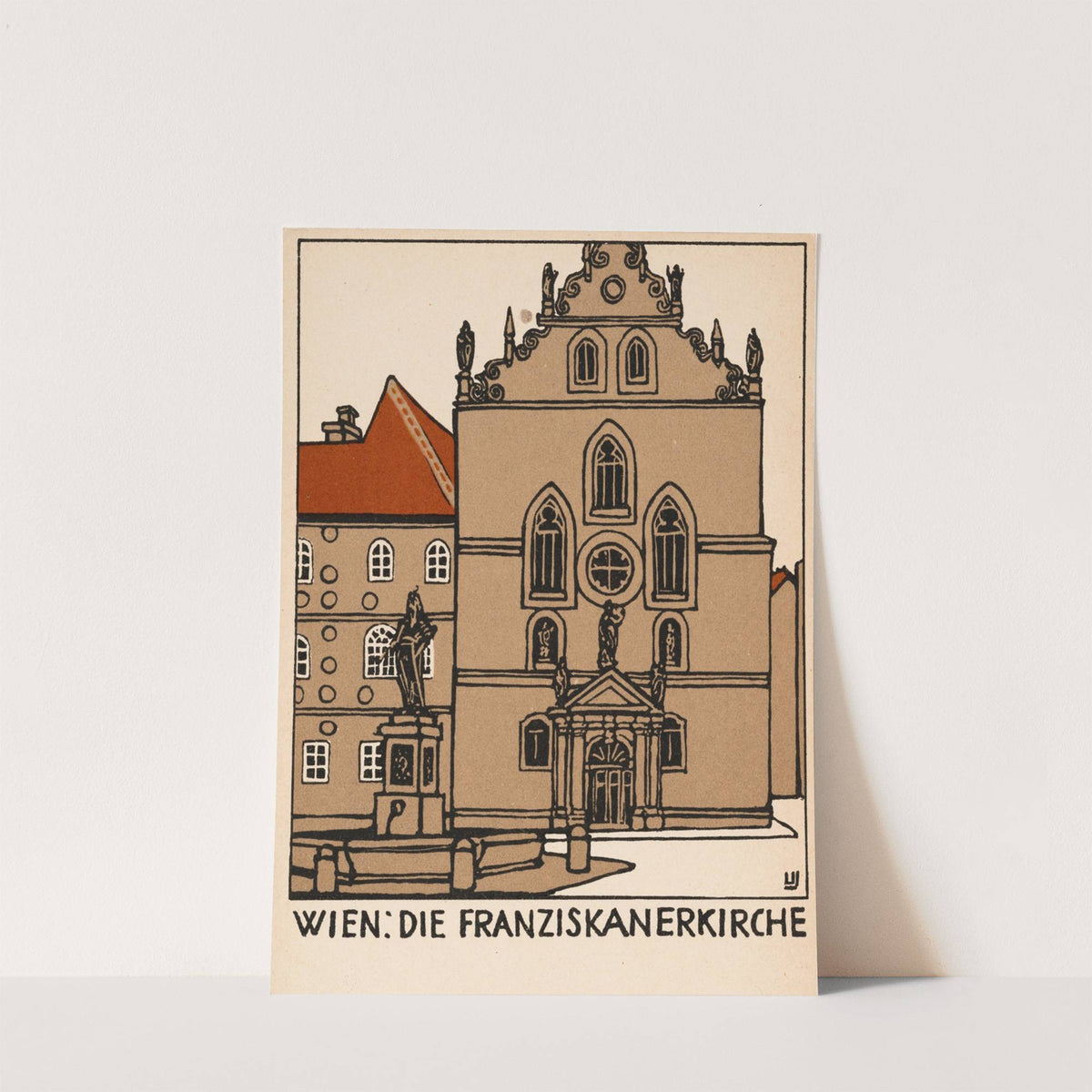 Nr. 138: Wien: Die Franziskanerkirche (1908) by Urban Janke