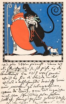 Nr. 238: Nikolo- und Krampuskarte (1909)