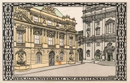 Nr. 316: Vienna, Old University and Jesuit Church (1910)