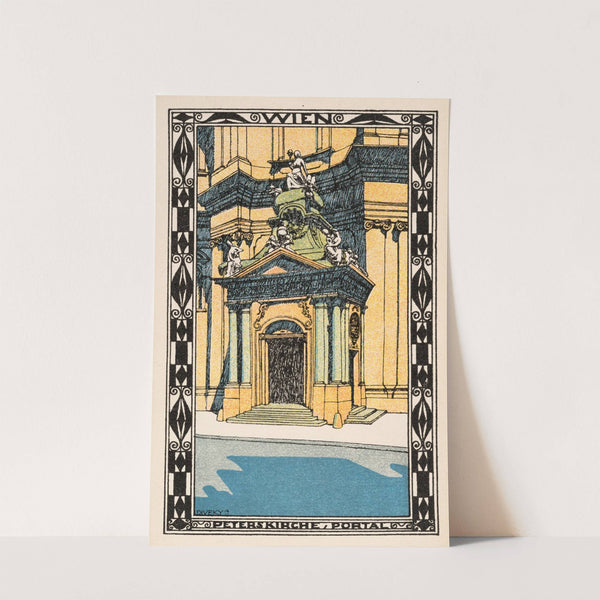 Nr. 403: Wien: Peterskirche, Portal (1911) by Josef von Diveky
