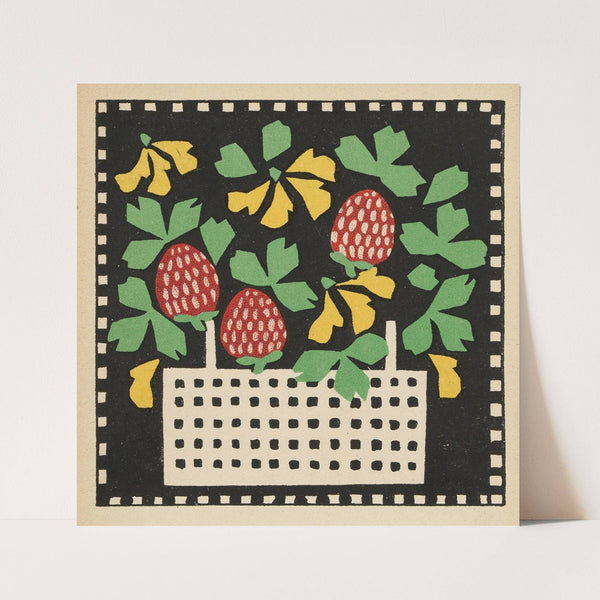 Nr. 43: Dekorativer Blumenkorb (1907) by Leopoldine Kolbe