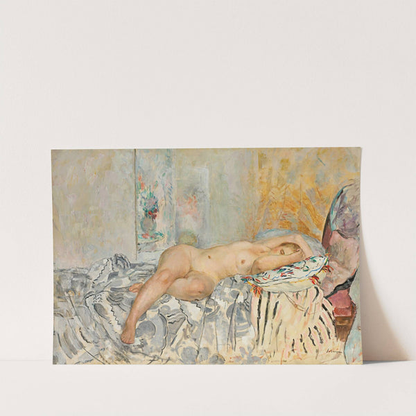 Nu Allongé Au Coussin Espagnol (1925) by Henri Lebasque