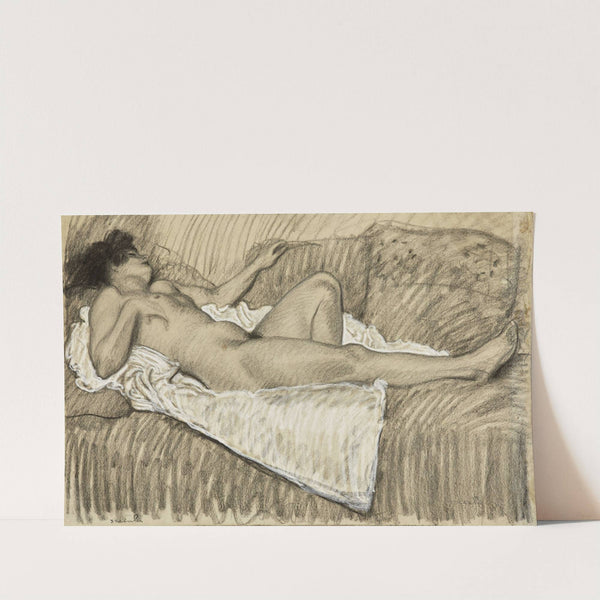 Nu au drap blanc by Théophile Alexandre Steinlen