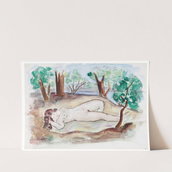 Nu couché dans un paysage à Saint-Tropez by Henri Lebasque