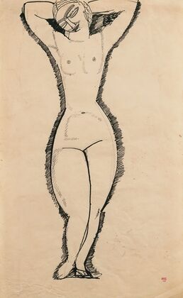 Nu De Face, Bras Levés (1911)