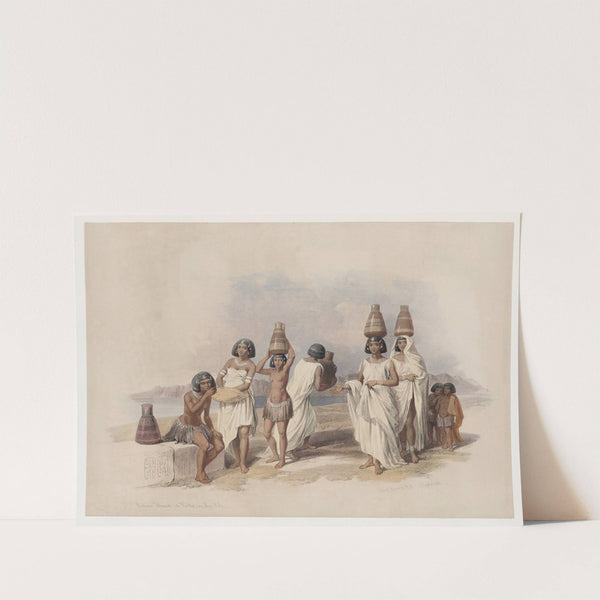 Nubian women at Kortie, on the Nile. (1846-1849) by David Roberts