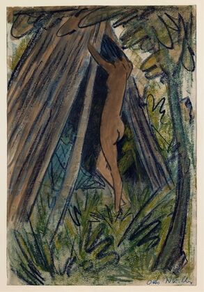 Nude Before a Tent
