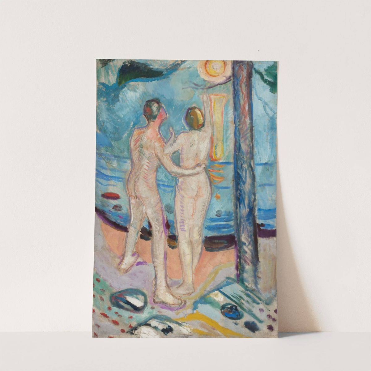Nude Couple on the Beach (1910–16) by Edvard Munch