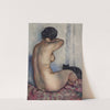 Nude from behind with black cat (1924) by Paul-Elie Gernez