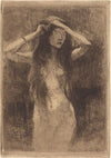 Nude Girl Combing Her Hair (1887)