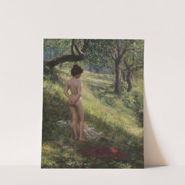 Nude in a glade by Hermann Moest