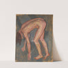Nude, leaning by Jan Rembowski